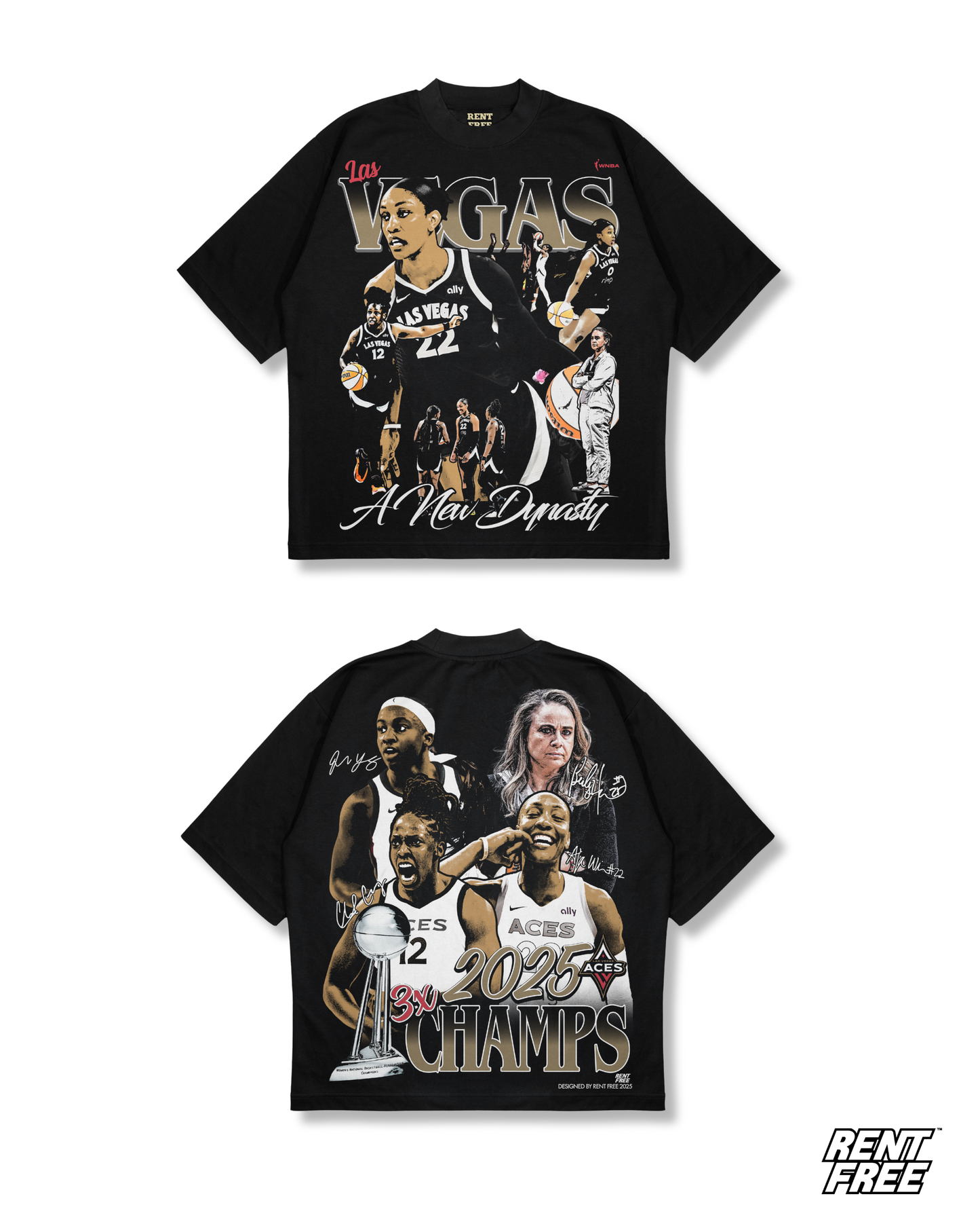 2025 Vegas Aces Champs Tee