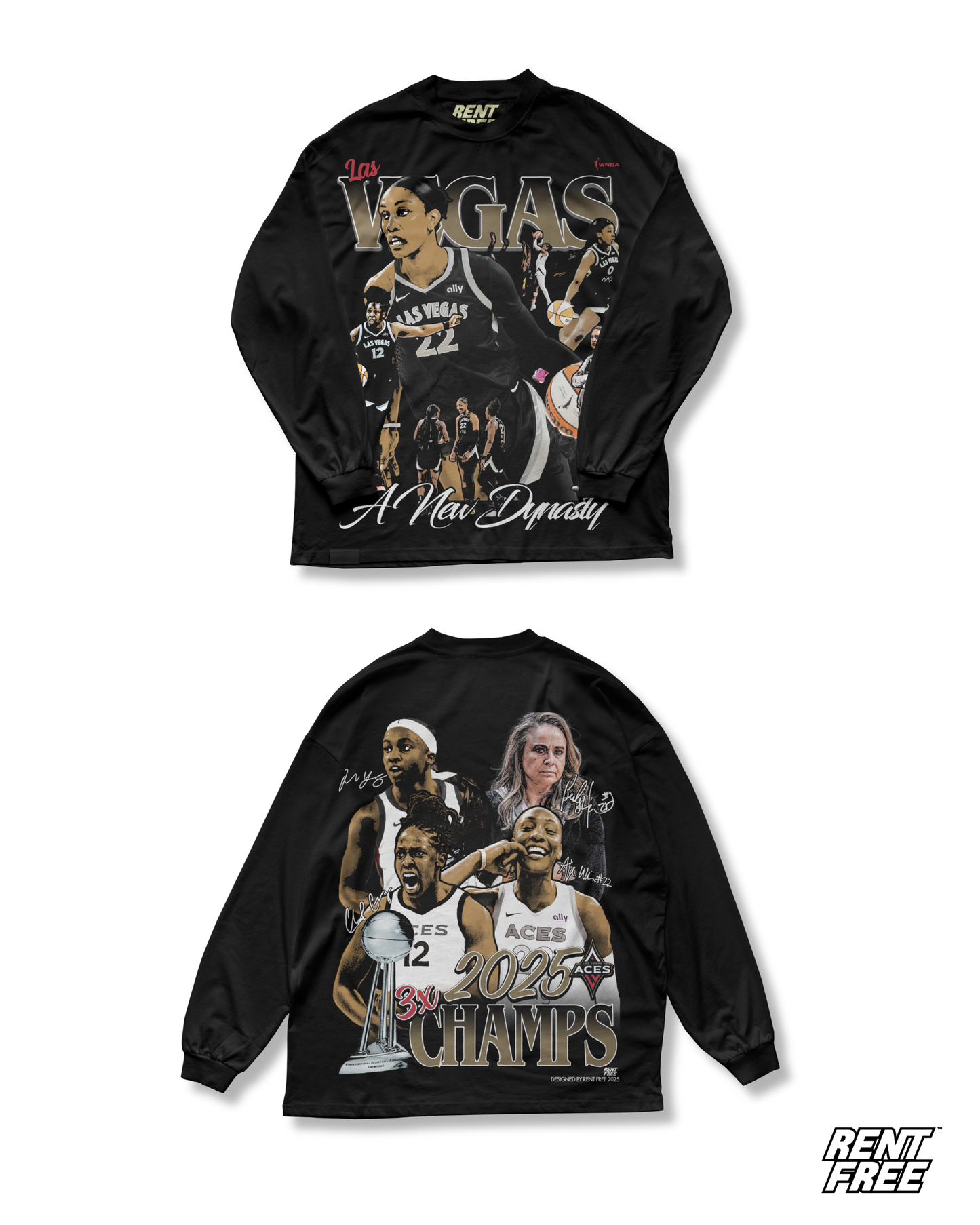 2025 Vegas Aces Champs Tee