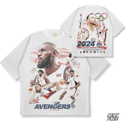 2024 Mens Olympics USA Basketball Tee