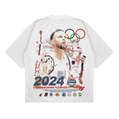 2024 Mens Olympics USA Basketball Tee