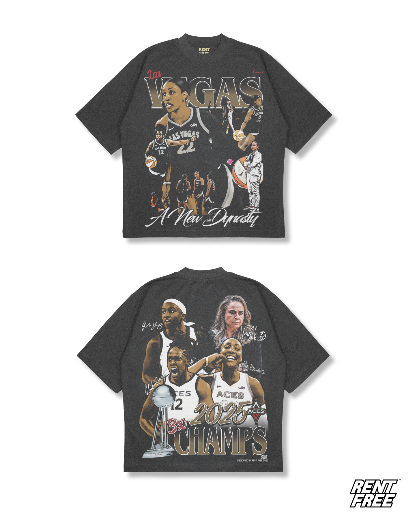 2025 Vegas Aces Champs Tee