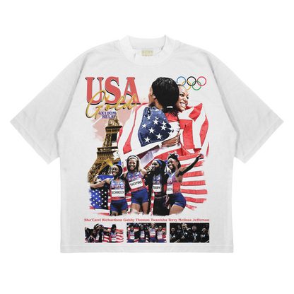 2024 Women's Track 4x100 Olympic Tee